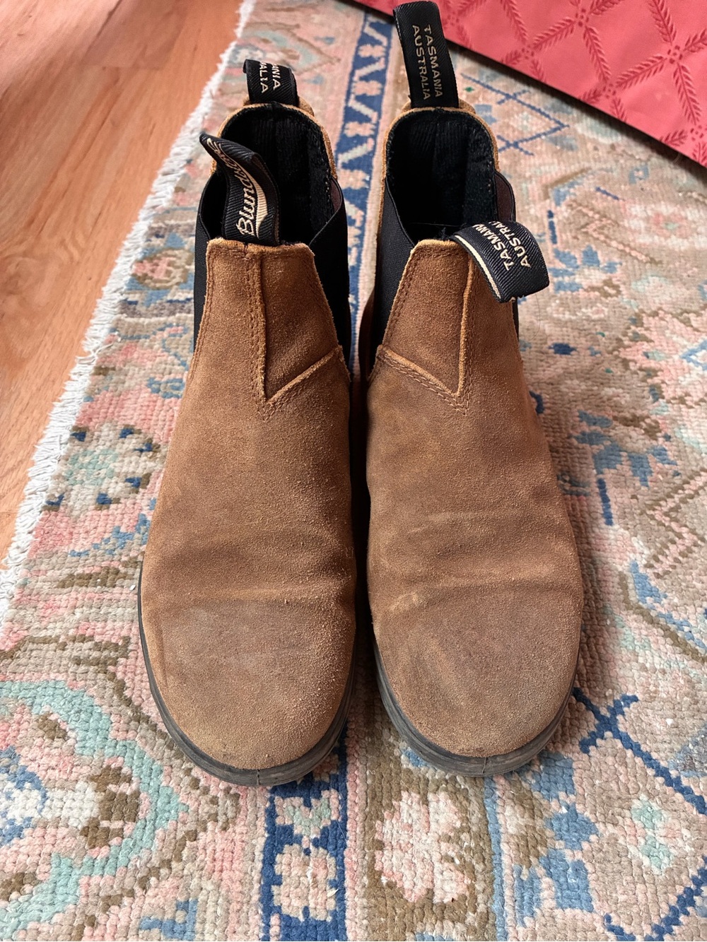 blundstone tan khaki suede chelsea boots AU6 US9